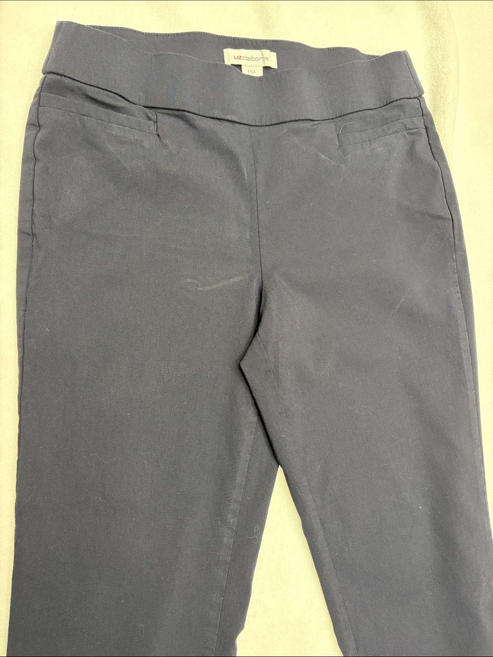 Liz Claiborne Girls Navy Stretch Pull-On Leggings
